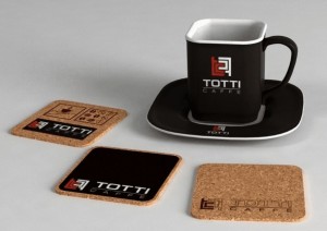 Изготовление и дизайн костера  для компании Totti