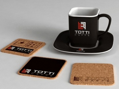 Изготовление и дизайн костера для компании Totti