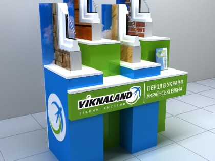 Разработка рекламного стенда для компании Viknalend