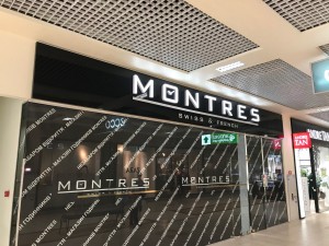 Лайт-бокс для сети фирменных магазинов «MONTRES»